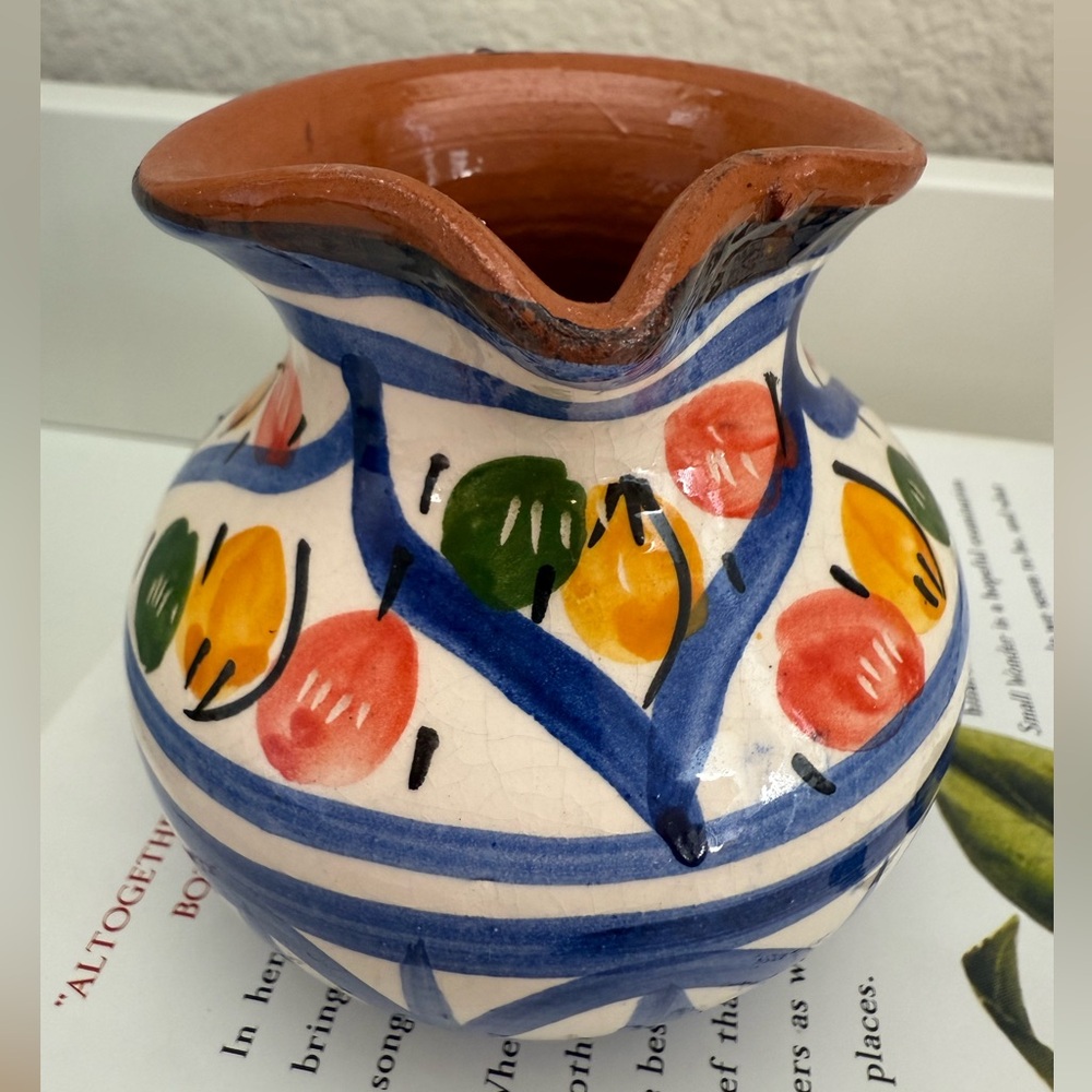 Hand Crafted Multicolor Small Ceramic Creamer - Picture 6 of 9